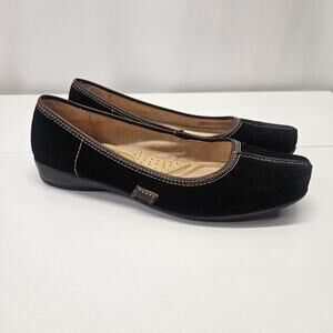 Naturalizer Refbree Women’s Black Suede Loafer Comfort Shoes Square Toe Sz 10 M